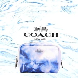Coach Boxy Cosmetic Case With Tie Dye Print